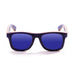 ocean sunglasses KRNglasses model VENICE SKU 54001.8 with skate brown & lines blue/yellow frame and brown lens