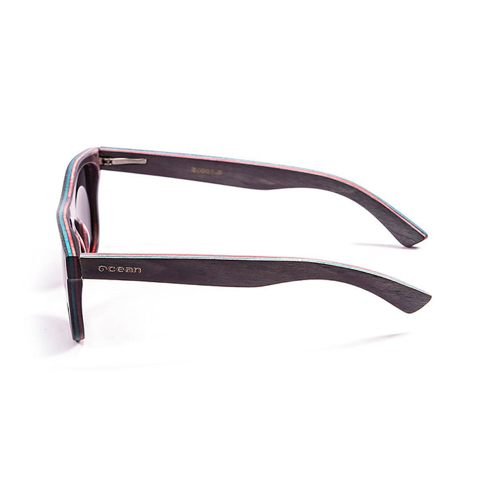 ocean sunglasses KRNglasses model VENICE SKU 54001.4 with skate blue light frame and revo blue lens