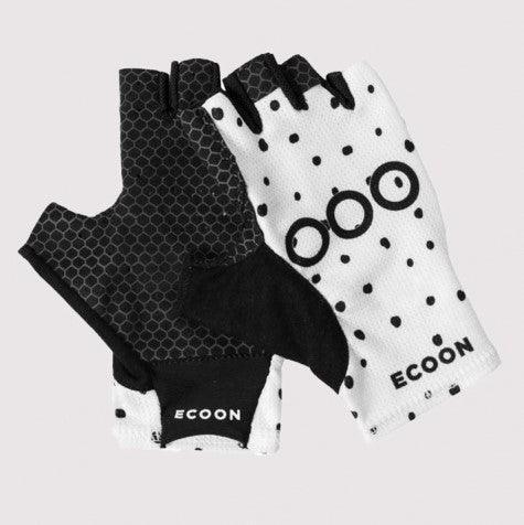 ecoon apparel cycling gloves ventoux unisex sustainable clothing recyclable premium white KRNglasses ECO170102TM