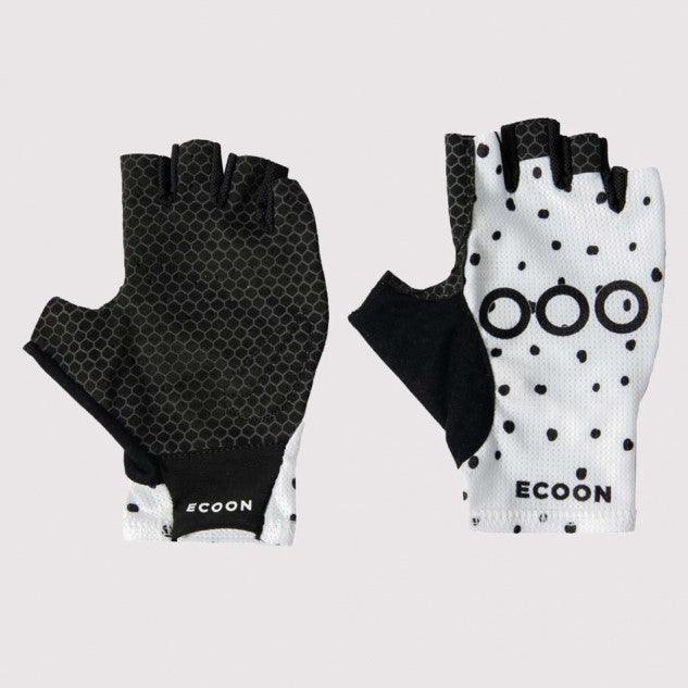 ecoon apparel cycling gloves ventoux unisex sustainable clothing recyclable premium white KRNglasses ECO170102TL