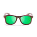 ocean sunglasses KRNglasses model VICTORIA SKU 53003.0 with bamboo brown frame and revo blue lens