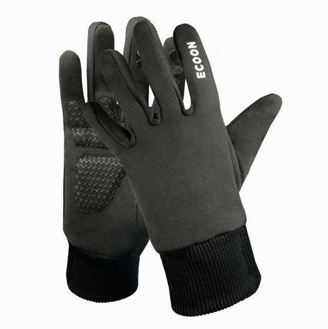 ecoon apparel cycling gloves winter cold unisex sustainable clothing recyclable premium black KRNglasses ECO170301TM