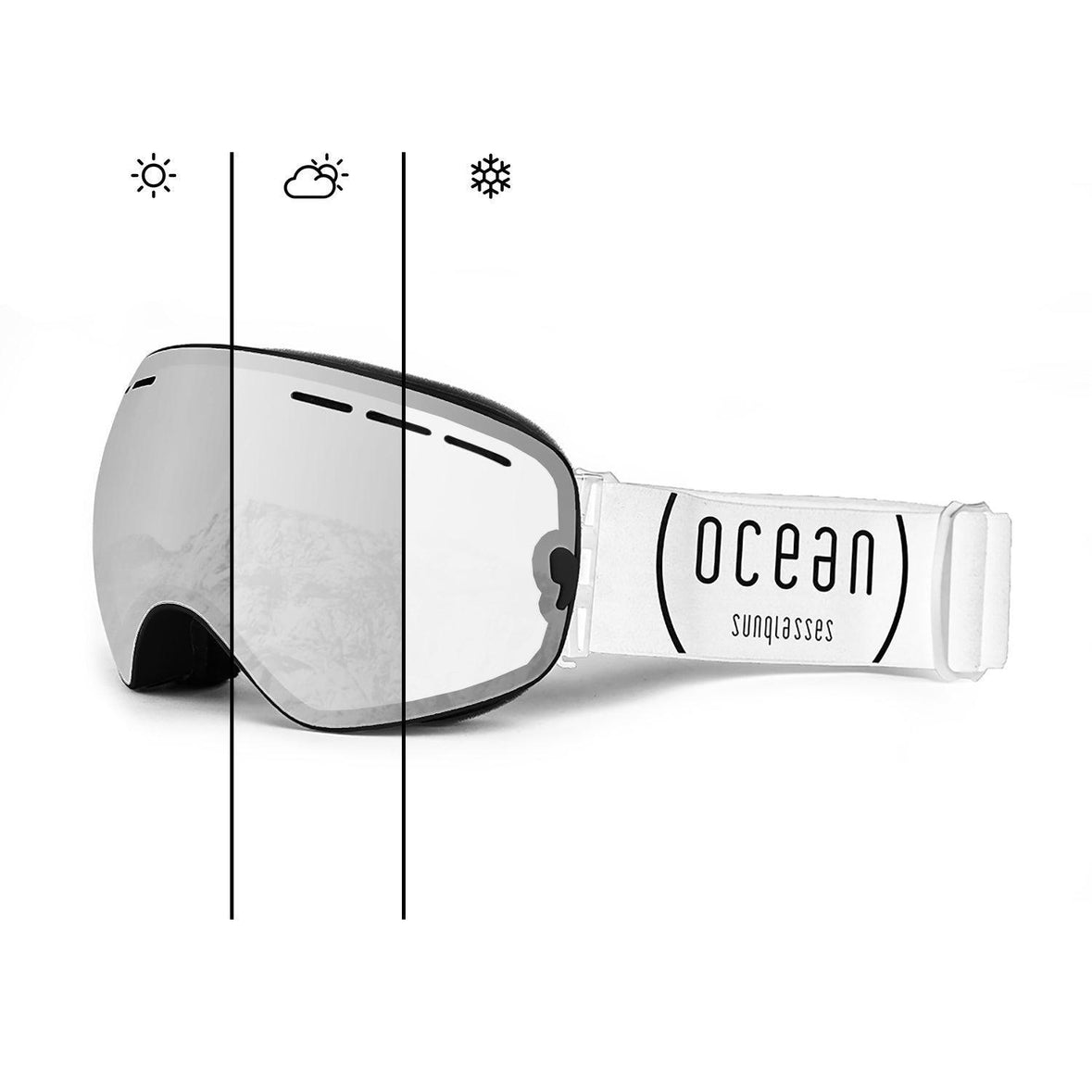 ocean ski goggles Ocean Eyewear Sunglasses Cervino Unisex Floating Kitesurfing Surf Skiing  Premium Skiing Snowboarding — KRNglasses.com