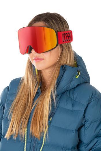 Authentic Oakley CROWBAR White Frame Snow Ski Goggles w/ Pinkish-Res Lens  USA