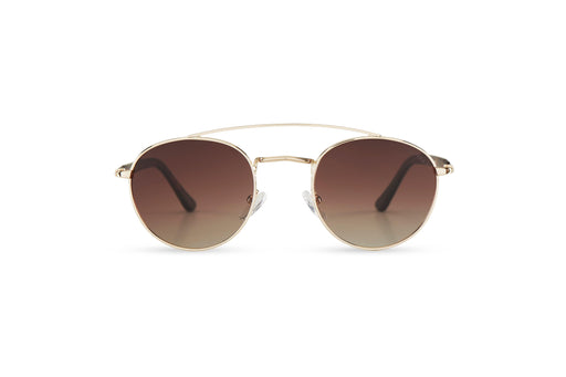 KYPERS sunglasses model ZOE ZO001 with gold frame and gradient brown lens