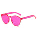Sunglasses CRAMILO FARGO | S2005 Hipster Translucent Unisex Monochromatic Candy Colorful Lenses