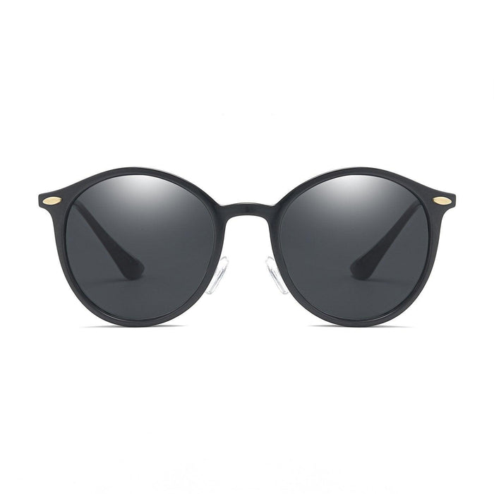 Sunglasses CRAMILO DEWITT | D32 Retro Horn Rimmed Keyhole Bridge Round Circle
