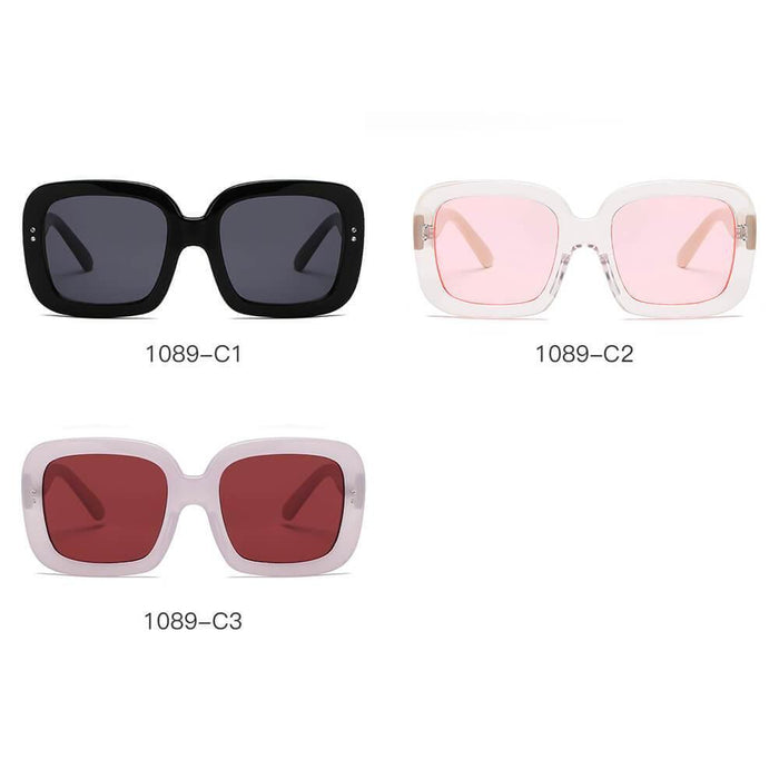 Sunglasses CRAMILO CLEMSON | S1089 Women Retro Trendy Vintage Bold Square Oversize