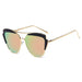 Sunglasses CRAMILO GALVESTON | CD11 Women's Brow Bar Mirrored Lens Cat Eye