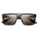 Sunglasses IVI VISION SEPULVEDA Polished Double Horn Brushed Black / Bronze Polarized Lens