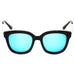 Sunglasses CRAMILO DEKALB | CD02 Women's Oversize Mirrored Lens Horned Rim