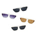 Sunglasses CRAMILO ESTEVAN | S3008 Women Metal Retro Flat Lens Rectangular