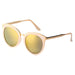 Sunglasses CRAMILO ELWOOD | CD04 Vintage Oversized Round Mirrored Lens Horned Rim