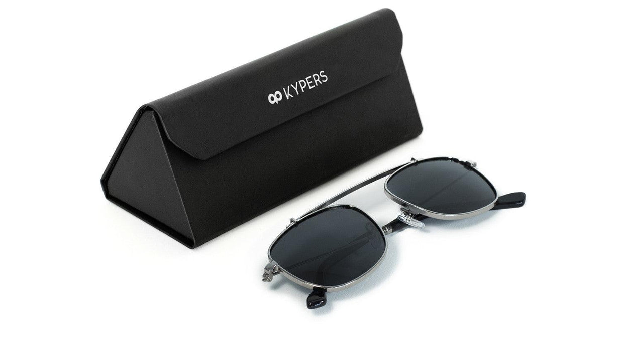 KYPERS sunglasses model ROB RB001 with silver frame and grey lens