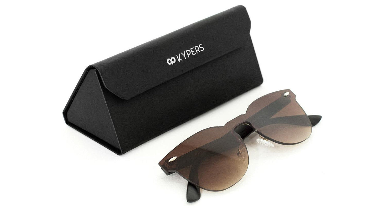 KYPERS sunglasses model ROSE RS003 with black frame and gradient green lens