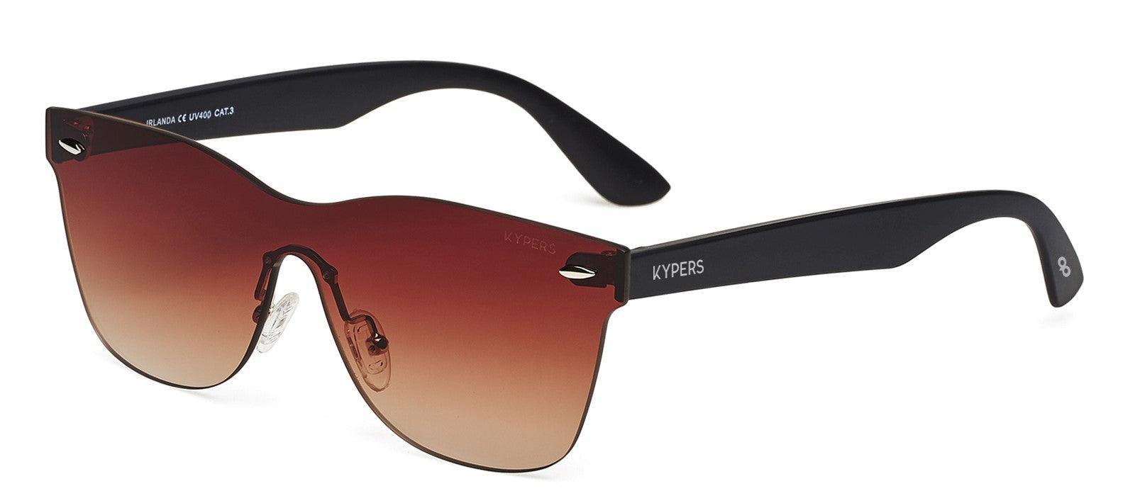 KYPERS sunglasses model IRLANDA IR002 with black frame and gradient brown & blue lens